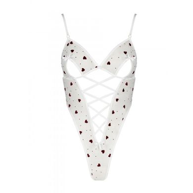 Еротичний боді з малюнком LOVELIA BODY white S/M - Passion SO4757 фото