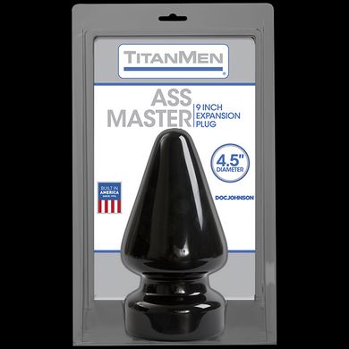 Пробка для фістінгу Doc Johnson Titanmen Tools - Butt Plug - 4.5 Inch Ass Master, діаметр 11,7 см SO2812 фото