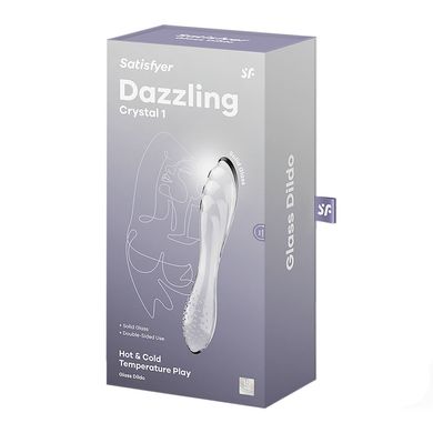 Скляний дилдо Satisfyer Dazzling Crystal 1 (Transparent) SO8785 фото