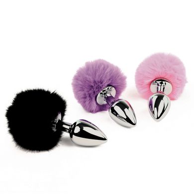 Анальна пробка FeelzToys - Bunny Tails Butt Plug Pink SO5061 фото