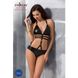 Сексуальне боді-монокіні Passion LAMIS BODY L/XL black, стрепи, блискуча ламе PS24801 фото 3