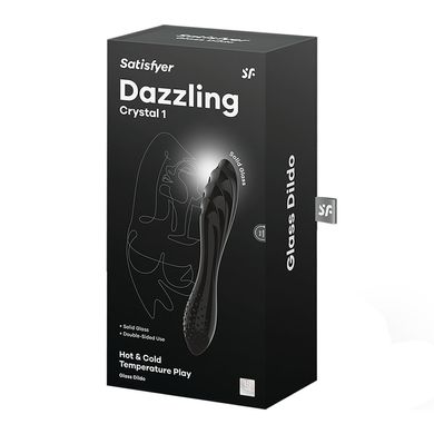 Стеклянный дилдо Satisfyer Dazzling Crystal 1 (Black) SO8786 фото