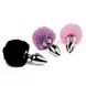 Анальна пробка FeelzToys - Bunny Tails Butt Plug Purple SO5062 фото 4