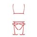 Комплект белья MAGALI SET OpenBra red L/XL - Passion Exclusive: стрэпы: лиф, трусики и пояс PS23801 фото 5