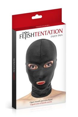 Капюшон для БДСМ з відкритими очима та ротом Fetish Tentation SO3758 фото