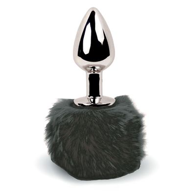 Анальна пробка FeelzToys - Bunny Tails Butt Plug Black SO5063 фото