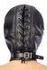 Капюшон для БДСМ со съемной маской Fetish Tentation BDSM hood in leatherette with removable mask SO4672 фото 2