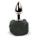 Анальна пробка FeelzToys - Bunny Tails Butt Plug Black SO5063 фото 1