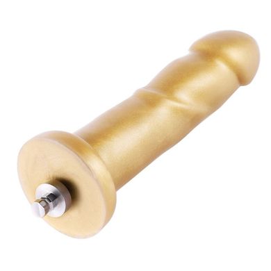 Золотой фаллоимитатор Hismith 6.8″ Golden Silicone Dildo, система KlicLok SO6202 фото