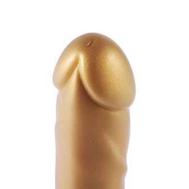 Золотий фалоімітатор Hismith 6.8″ Golden Silicone Dildo, система KlicLok SO6202 фото