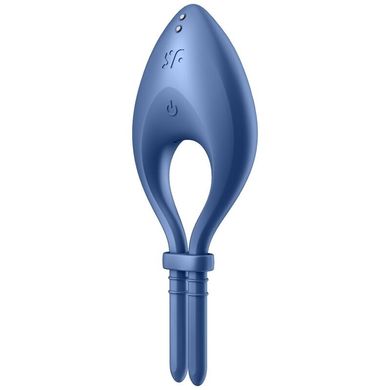 Эрекционное смарт-виброкольцо лассо с регулировкой размера Satisfyer Bullseye Blue SO6120 фото