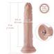 Реалистичный фаллоимитатор для секс-машин Hismith 7.5″ Flexible Silicone Dildo, система KlicLok SO6203 фото 8