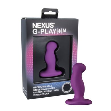 Вибромассажер простаты Nexus G-Play Plus M Purple, макс. диаметр 3 см, перезаряжаемый GPM002 фото