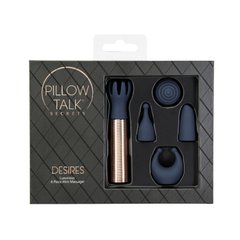 Вибромассажер Pillow Talk Secrets Desires 6-Piece Mini Massager Set - Navy SO7750 фото