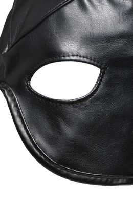 Маска Master Series Dungeon Demon Bondage Mask with Horns - Black SO8800 фото