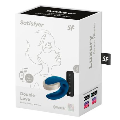 Смарт-вибратор для пар Satisfyer Double Love (Blue) SO4929 фото