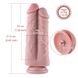 Подвійний дилдо для секс-машин Hismith 8.5″ Two Cocks One Hole Silicone Dildo SO6206 фото 7