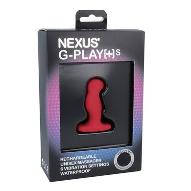 Вибромассажер простаты Nexus G-Play Plus S Red, макс диаметр 2,3 см, перезаряжаемый GPS003 фото