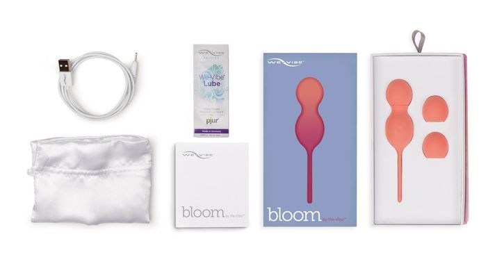 Смарт вагинальные шарики с вибрацией We-Vibe Bloom, диаметр 3,3 см, масса 45, 65, 80 г SO6922 фото