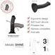 Насадка для страпона Strap-On-Me Mono Density Dildo Violet M, диам. 3,3см, однослойный силикон, гибк SO3570 фото 5