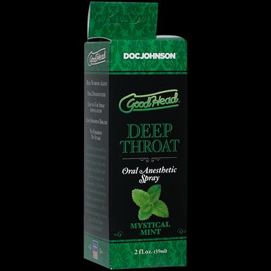 Спрей для минета Doc Johnson GoodHead DeepThroat Spray – Mystical Mint 59 мл для глубокого минета SO2799 фото