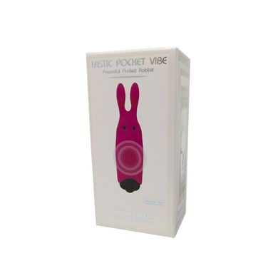 Вибропуля Adrien Lastic Pocket Vibe Rabbit Pink со стимулирующими ушками AD33421 фото