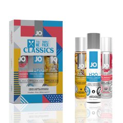 Набор System JO Tri-Me Triple Pack - Classics (3 х 30 мл) водная, силиконовая и вкусовая смазки SO2839 фото