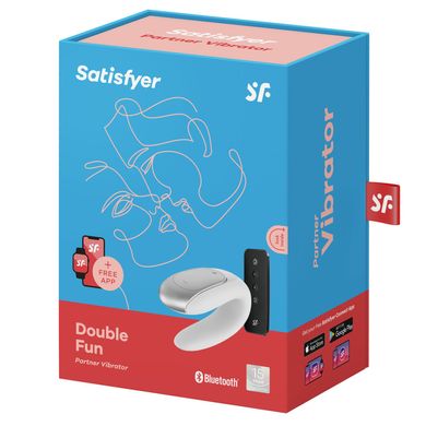 Смарт-вибратор для пар Satisfyer Double Fun (White) с пультом ДУ SO5057 фото