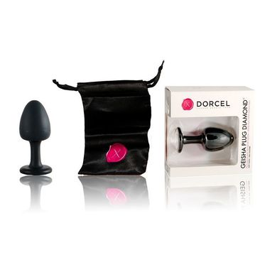 Анальна пробка Dorcel Geisha Plug Diamond M з кулькою всередині, створює вібрації, макс. діаметр 3,2 MD1229 фото