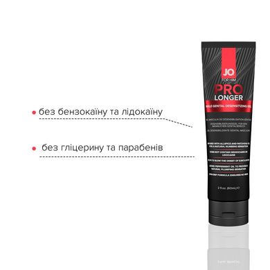 Пролонгер гель System JO Prolonger Gel (60 мл) з олією перцевої м’яти, гвоздикового перцю та пачулів SO1834 фото