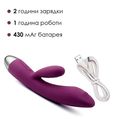 Вибратор кролик с жемчужной стимуляцией точки G Svakom Trysta Violet SO4839 фото