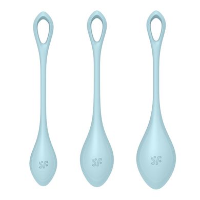 Набір йоні намистин Satisfyer Yoni Power 2 Light Blue, диаметр 2-2,5-3см, вес 22-44-73гр SO5548 фото