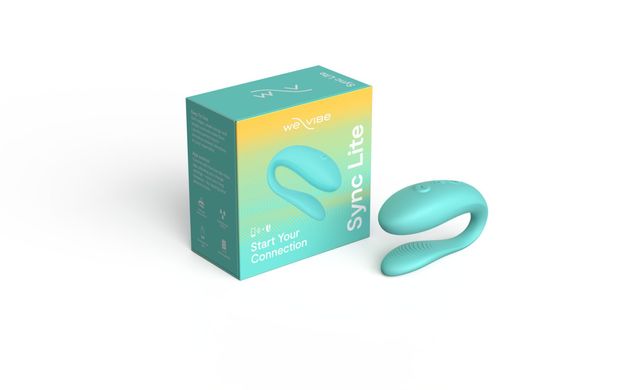 Смарт-вібратор для пар We-Vibe Sync Lite Aqua, 10 віброрежимів, можна поєднувати з проникним сексом SO8767 фото