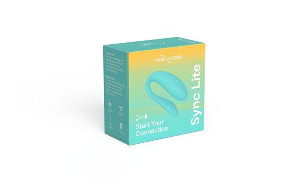 Смарт-вібратор для пар We-Vibe Sync Lite Aqua, 10 віброрежимів, можна поєднувати з проникним сексом SO8767 фото