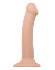 Насадка для страпона Strap-On-Me Dual Density Dildo Flesh M, диаметр 3,3см, двухслойная, гибкая SO2354 фото