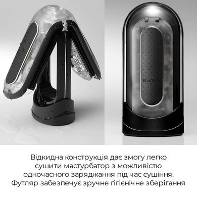 Вибромастурбатор Tenga Flip Zero Electronic Vibration Black, изменяемая интенсивность, раскладной SO2445 фото