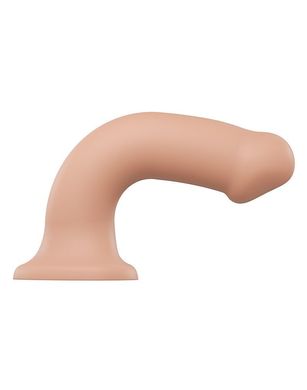 Насадка для страпону Strap-On-Me Dual Density Dildo Flesh XL, діаметр 4,5 см, двошарова, гнучка SO2356 фото