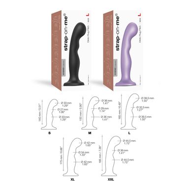 Насадка для страпона Strap-On-Me Dildo Plug P&G Lilas Metallic M SO7821 фото