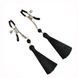 Зажимы для сосков Art of Sex - Nipple clamps Black Tassels SO5856 фото 3