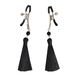 Зажимы для сосков Art of Sex - Nipple clamps Black Tassels SO5856 фото 1