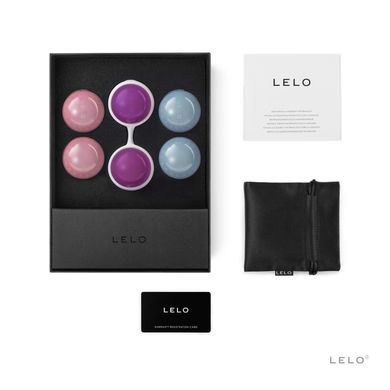 Набор вагинальных шариков LELO Beads Plus, диаметр 3,5 см, изменяемая нагрузка, 2х28, 2х37 и 2х60 г SO8084 фото