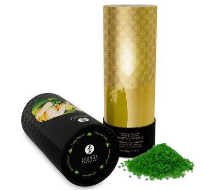 Соль для ванны Shunga Oriental Crystals Bath Salts ORGANIC - Lotus Flower (500 г) соль Мертвого моря SO5964 фото