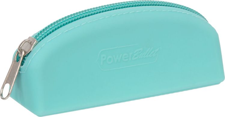 Сумка для хранения секс-игрушек PowerBullet - Silicone Storage Zippered Bag Teal SO5561 фото