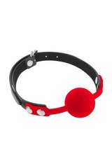 Классический кляп с силиконовым шариком Fetish Tentation Silicone Gag Ball Red SO3734 фото