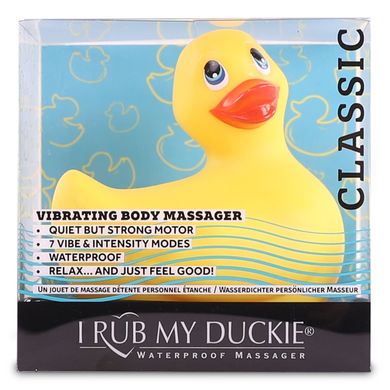 Вибромассажер уточка I Rub My Duckie - Classic Yellow v2.0, скромняжка SO1594 фото