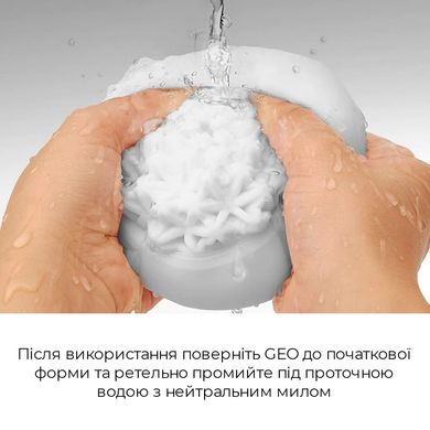 Мастурбатор Tenga Geo Aqua, новый материал, нежные волны, новая ступень развития Tenga Egg SO3561 фото