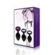 Набор анальных пробок с кристаллом Rianne S: Booty Plug Set Black, диаметр 2,7см, 3,5см, 4,1см SO3889 фото 2