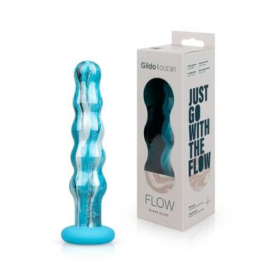 Стеклянный дилдо Gildo - Ocean Flow Glass Dildo SO8892 фото