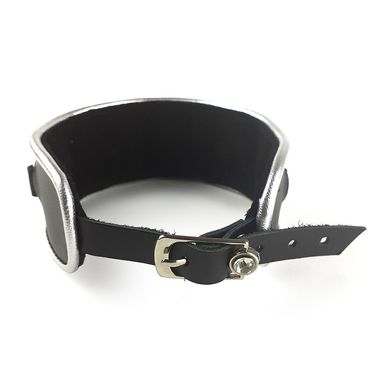 Ошейник из натуральной кожи со стразами и кольцом Art of Sex - Collar Ring SO5179 фото