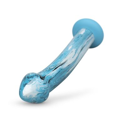 Стеклянный дилдо Gildo - Ocean Ripple Glass Dildo SO8893 фото